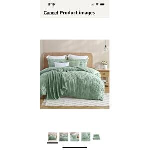 Peri Home Chenille Laurel 3-Pc. King Comforter Set Green